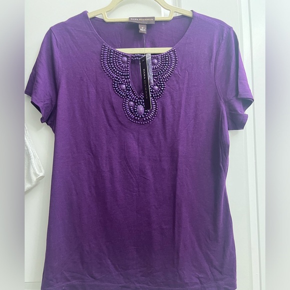 NWT!! Dana Buchman knit top Medium - Picture 3 of 6